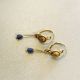 A Ancient Roman Gold Earrings With Blue Glass Beads,  Elegant Jewellery Roman photo 2