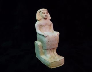 Rare Huge Ancient Egyptian Seated Ramses Ii Carved Statue 1279–1213 Bc photo