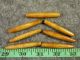 7 Old Bone Hair Pipe Beads For Breastplate Good Patina & Color Fur Trade Native American photo 1
