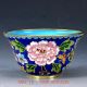 Chinese Cloisonne Hand Carved Flower Bowl Jtl050 Bowls photo 2