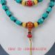 Chinese Old Turquoise&red Coral &deeswax Handwork Decoration Necklacesxl060 Necklaces & Pendants photo 2