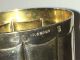 1940c Lav A Mano Handmade 800 Sterling Silver Goblet Pair Gold Wash,  Velvet Box Unknown photo 4