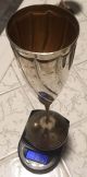 1940c Lav A Mano Handmade 800 Sterling Silver Goblet Pair Gold Wash,  Velvet Box Unknown photo 8