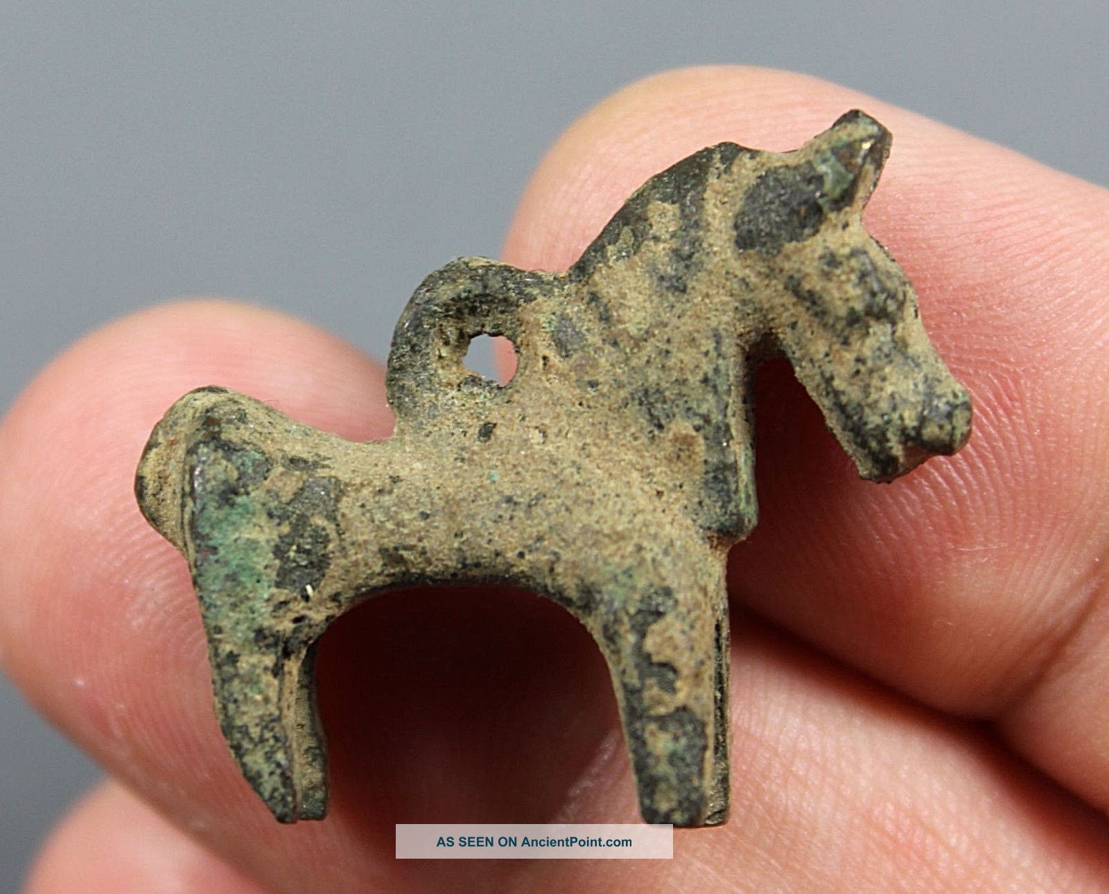 Horse,  Bronze Pendant,  Loop To The Back,  Middle Eastern,  1200 - 800 Bc Greek photo