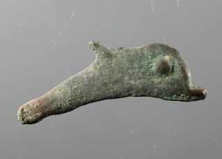 Cast - Bronze Dolphin Money,  Ancient Olbia,  Sarmatia,  5.  Century Bc photo