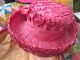Vintage Schiaparelli Hot Pink Hat Box W/ Vintage Hat Primitives photo 2