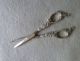 Antique Sterling Silver Scissors Victorian Germany Sewing Embroidery Ornate Other Antique Sterling Silver photo 1