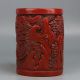 Chinese Hand - Carved Exquisite Natural Landscape Pattern Lacquerware Pen Holder Brush Pots photo 7