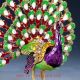 Chinese Cloisonne Hand Painted Peacock Statue Box Jtl043 Birds photo 1
