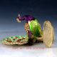 Chinese Cloisonne Hand Painted Peacock Statue Box Jtl043 Birds photo 7