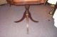 Small Mahogany Duncan Phyfe Flip Top Game Table Vintage Antique Flame Crotch 1900-1950 photo 7