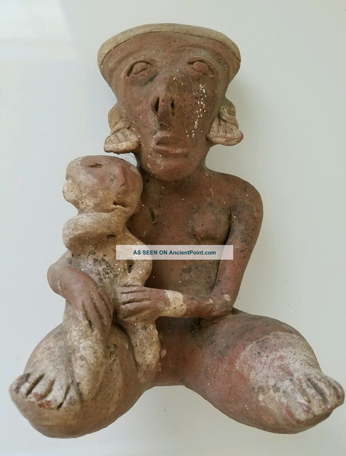 Unique Pre - Columbian Terracotta Nayarit Figure The Americas photo