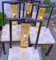 Stunning Vintage Oriental Dining Room Table And 4 Matching Chairs. Post-1950 photo 8