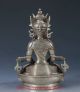 Chinese Silver Copper Hand Carved Gold - Plated Buddhist Statue Of Buddha Fx09 Buddha photo 4