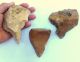 3 Flint Stones Acheulean Borer Nosed Hand Axe Neanderthal Paleolithic Tool Neolithic & Paleolithic photo 1
