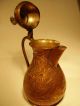 Antique Islamic Middle Eastern Tea Pot Copper With Brass Handle 12cm Tall Islamic photo 2