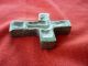 Ancient Byzantine Bronze Cross 45 Mm,  Intact,  Thick And Heavy,  Engravings Byzantine photo 3