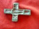 Ancient Byzantine Bronze Cross 45 Mm,  Intact,  Thick And Heavy,  Engravings Byzantine photo 4