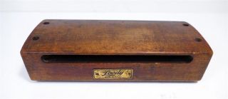 1930s Leedy Woodblock Leedy Vintage Percussion 2 Sided Wood Block For Drums photo