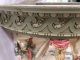 Antique French Bed Crown Canopy Teester Painted Carved Wood 33 