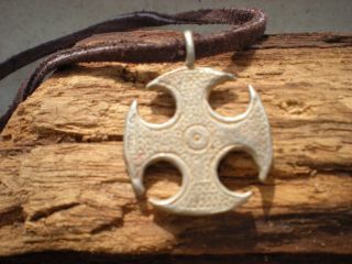 Viking Silver Amulet Cross Pendant 900 - 1000 Ad.  Rare photo