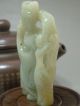 Antique Old Chinese Nephrite Celadon Jade Statues/ Pendant Boy Other Antique Chinese Statues photo 1