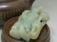 Antique Old Chinese Nephrite Celadon Jade Statues/ Pendant Boy Other Antique Chinese Statues photo 7