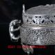 Chinese Crusted Silve Copper Handwork Carved Hollow Out Dragon Incense Burner Incense Burners photo 1