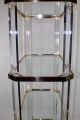 Vintage Lucite Etagere - Brass With Glass Shelves Mid-Century Modernism photo 9