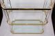 Vintage Lucite Etagere - Brass With Glass Shelves Mid-Century Modernism photo 8
