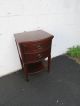 Mahogany Nightstand End Side Table 8470 1900-1950 photo 10