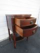 Mahogany Nightstand End Side Table 8470 1900-1950 photo 5