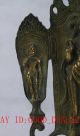 Chinese Bronze Gilt Handwork Carved Buddha Statues Qt065 Other Antique Chinese Statues photo 2