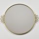 Brass Framed Mirror Tray Gio Ponti Style Mid Century Modern Hollywood Regency Mid-Century Modernism photo 1