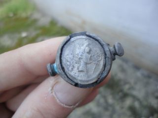 Ancient Roman Legionary Silver Ring Legio V Alaudae Imperial Army Julius Caesar photo