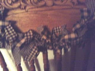 Country,  Primitive 3 ' Black And Tan Garland,  Swag Hand Tied photo