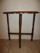 Vintage Antique Scallopped Half Moon Wood Side End Table Entry Console 22 