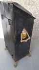 Antique Cast Egypt Footed Metal Coal Scuttle Box Ash Can Fireplace Hearthware Hearth Ware photo 3
