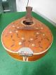 1800s Antique 8 String Portuguese Mandolin / Guitar Fan Peachow Watch Tuners String photo 5