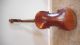 Early European Antique Violin With Carved Chin Rest String photo 2