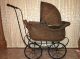Pre 1904 Carriage Antique Doll Wicker Stroller Pram Victorian Canopy Cartoy Baby Carriages & Buggies photo 1