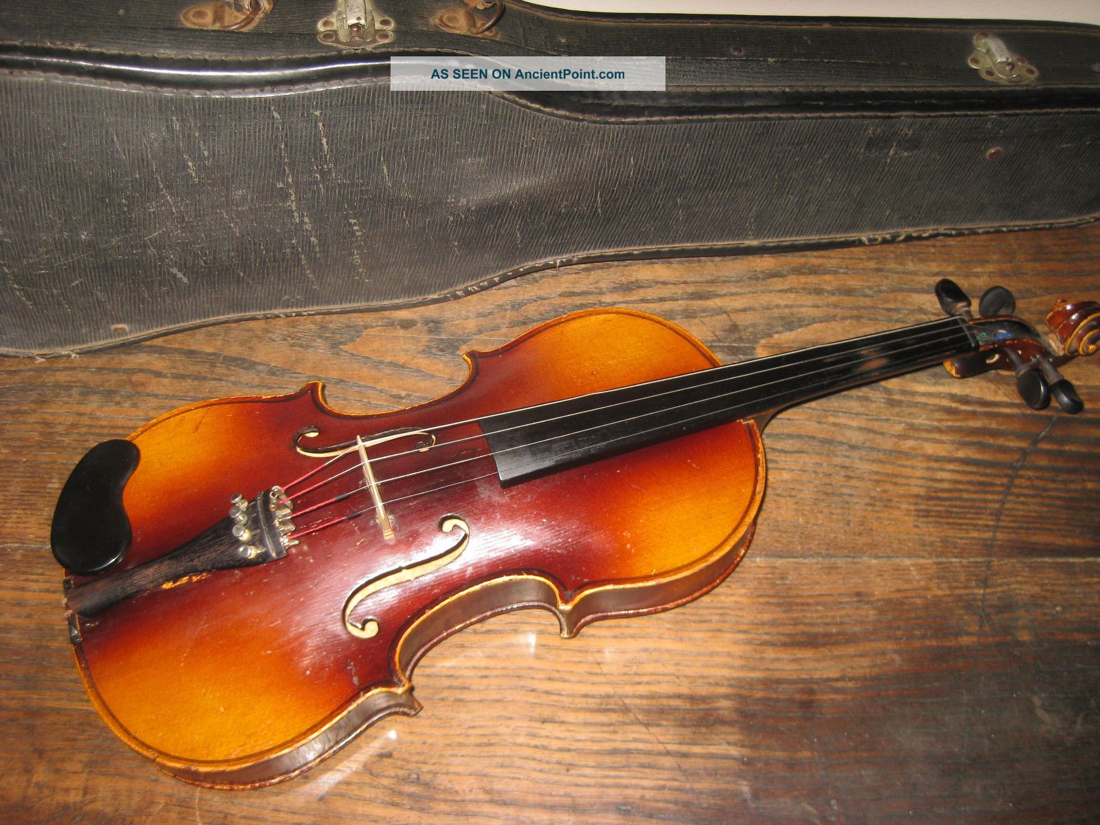 Antique Antonius Stradivarius 4/4 Violin Made In Czechoslovakia String photo