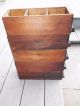 (5) Matching Antique Primitive Library Filing Cabinet Drawer Dovetail 1900-1950 photo 5