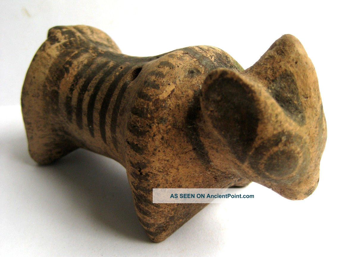 Circa.  1500 B.  C Indus Valley Late Harappan Period Decorative Clay Bull Statue Neolithic & Paleolithic photo