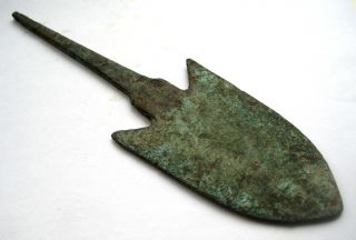 Large Circa.  500 - 300 B.  C Ancient Greece Bronze Arrow Head photo
