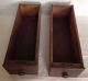 2 - Vintage Treadle Sewing Machine Wood Drawers With Pull Knobs Primitives photo 1