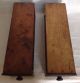 2 - Vintage Treadle Sewing Machine Wood Drawers With Pull Knobs Primitives photo 2