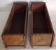 2 - Vintage Treadle Sewing Machine Wood Drawers With Pull Knobs Primitives photo 4