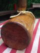 Ol Vintage Large Heavy Wooden Mallet 2 Lb Woodworkers Hand Carved Hammer Patina Primitives photo 3