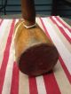 Ol Vintage Large Heavy Wooden Mallet 2 Lb Woodworkers Hand Carved Hammer Patina Primitives photo 4